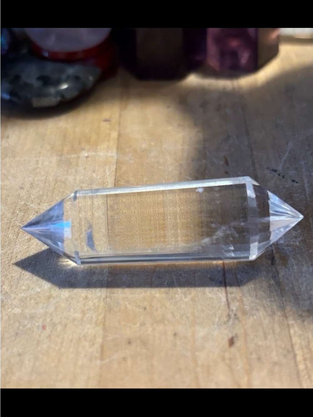 Clear Double-Terminated Quartz Point